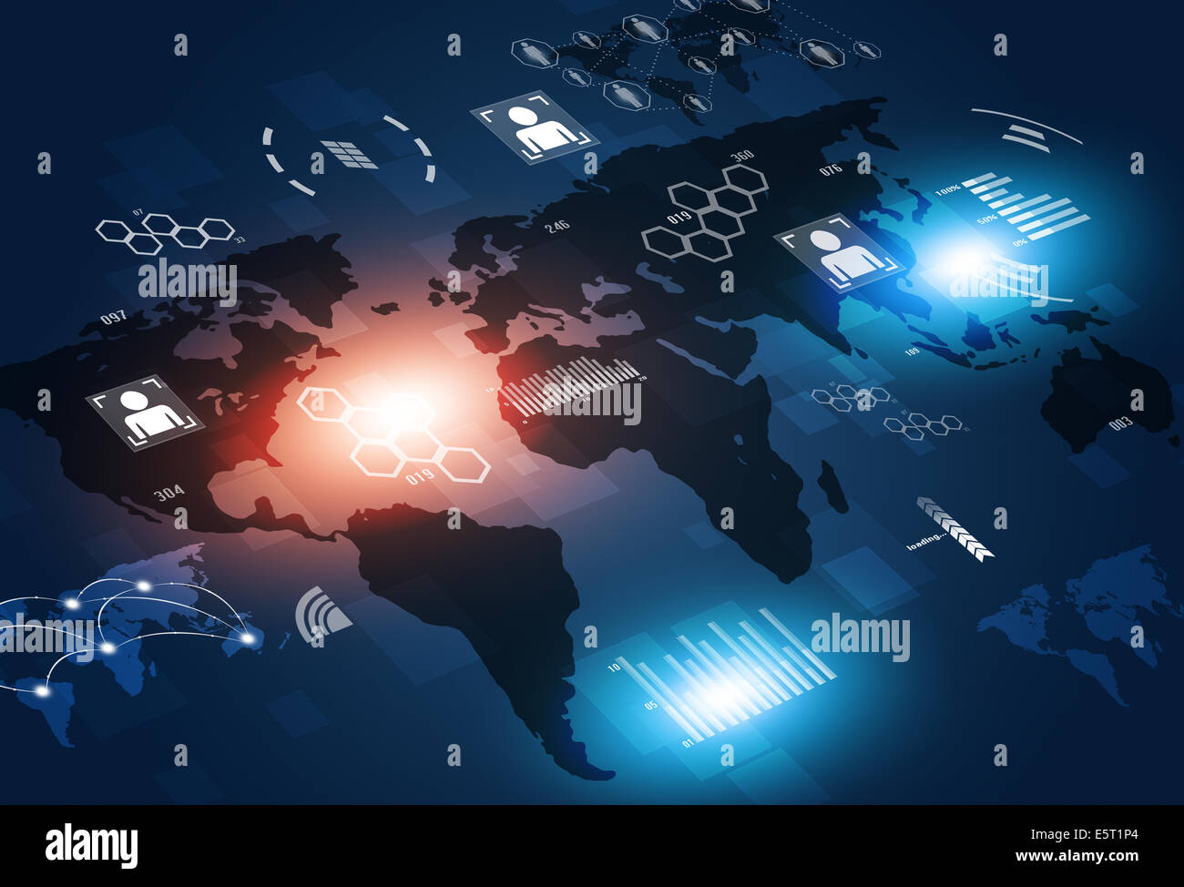 concept business global connections concept technology background Stock Photo