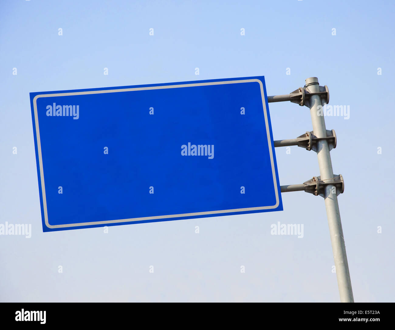 Blank road sign Stock Photo
