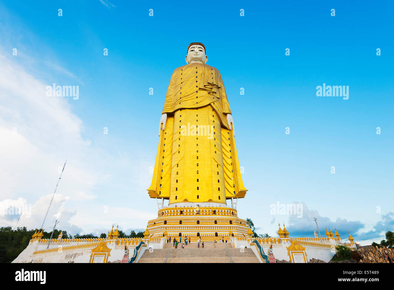 South East Asia, Myanmar, Monywa, Bodhi Tataung, largest buddha statue in the world Stock Photo