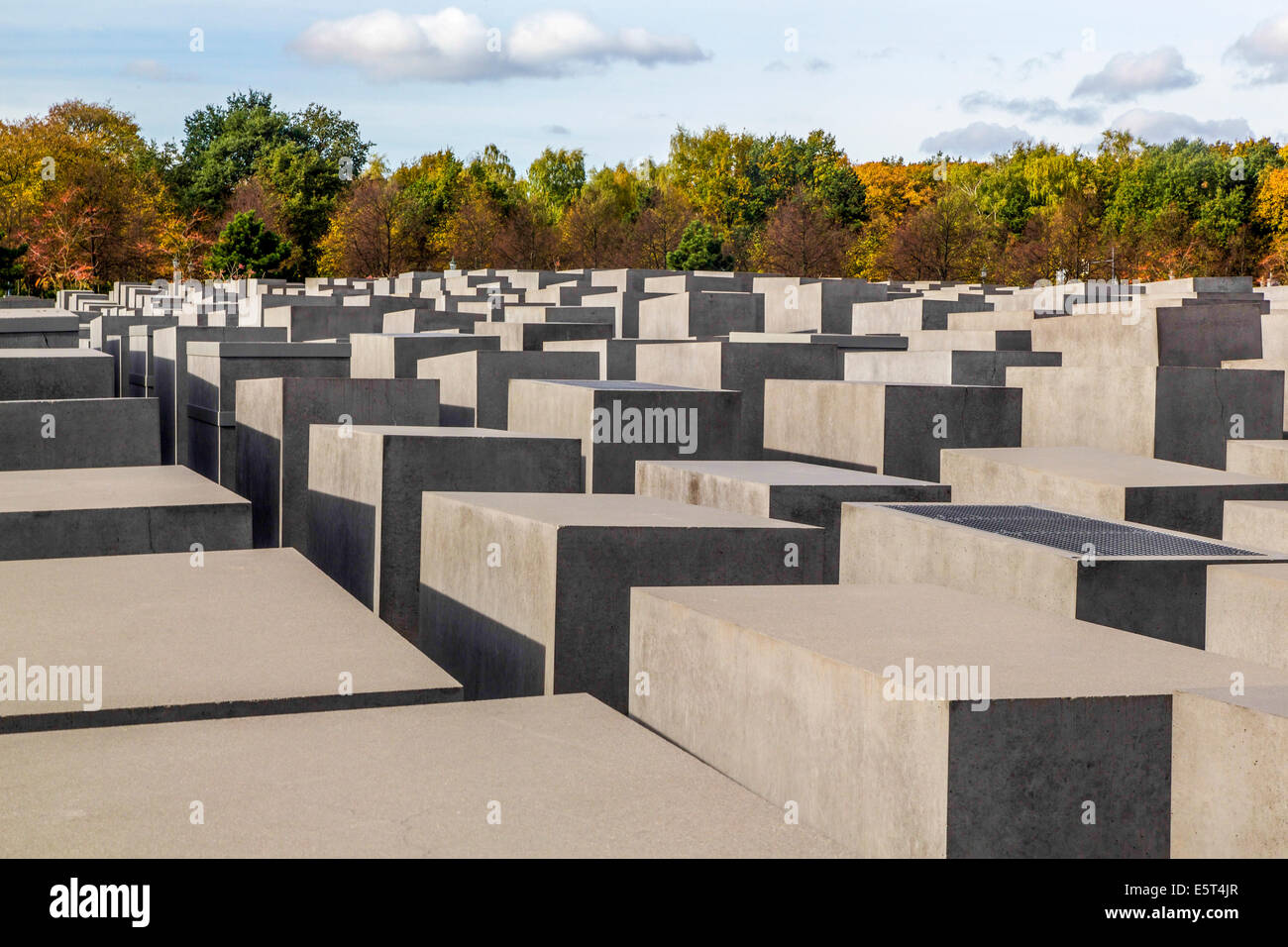 Memorial to the murdered Jews of Europe in Berlin, Germany Stock Photo