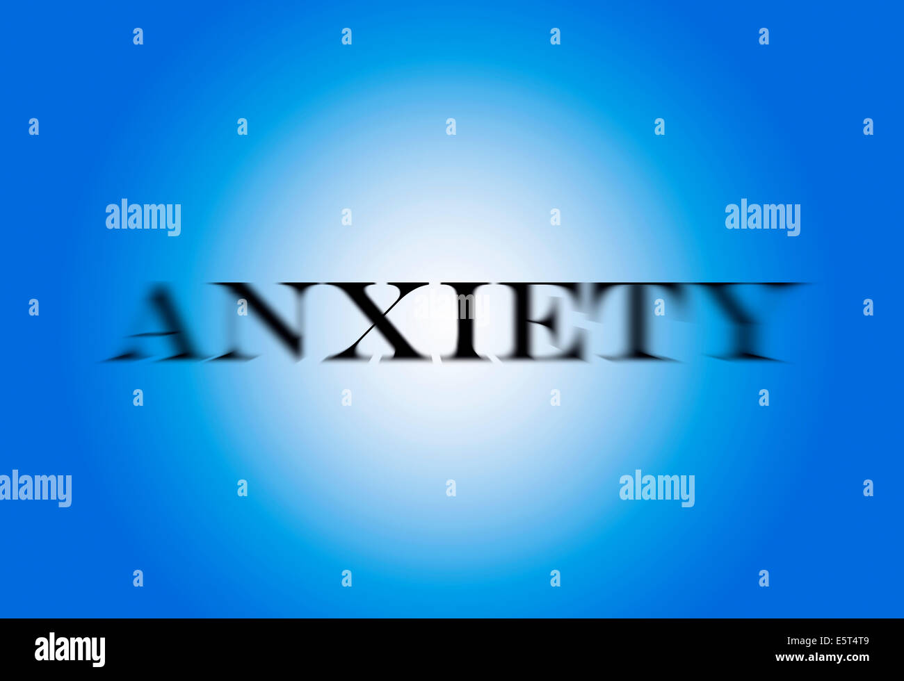 A sign describing Anxiety Stock Photo Alamy