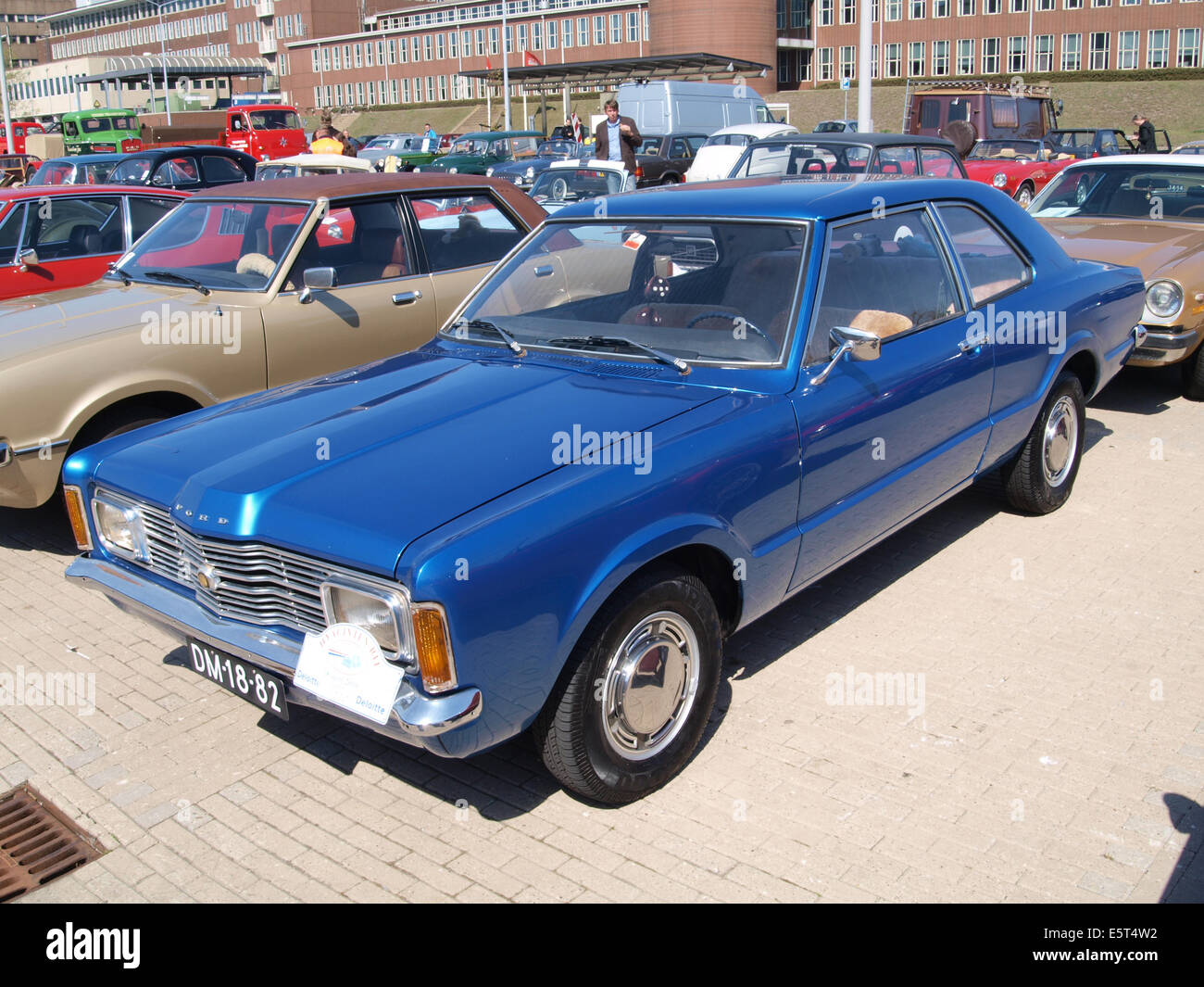 Ford Taunus 1300 L (1972), Dutch licence registration DM-18-82, pic6 Stock Photo
