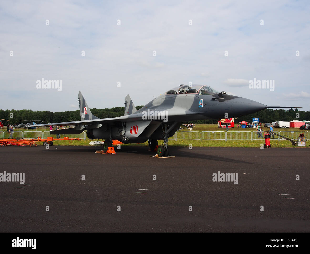 MiG-29UB 4110 Polish Air Force Stock Photo