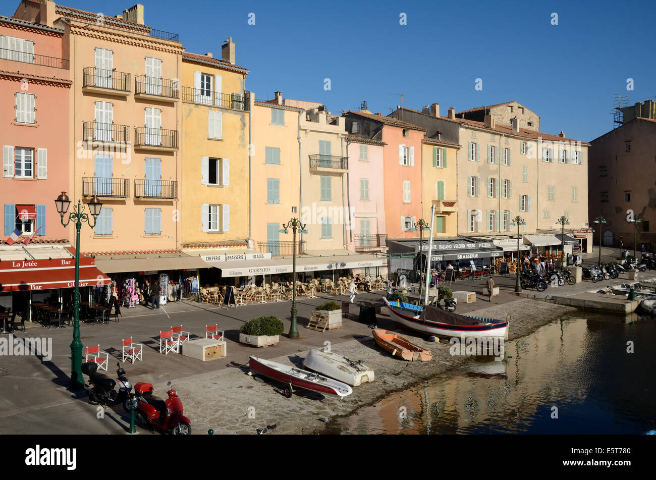 Old Port or Harbor Saint Tropez Var France Stock Photo