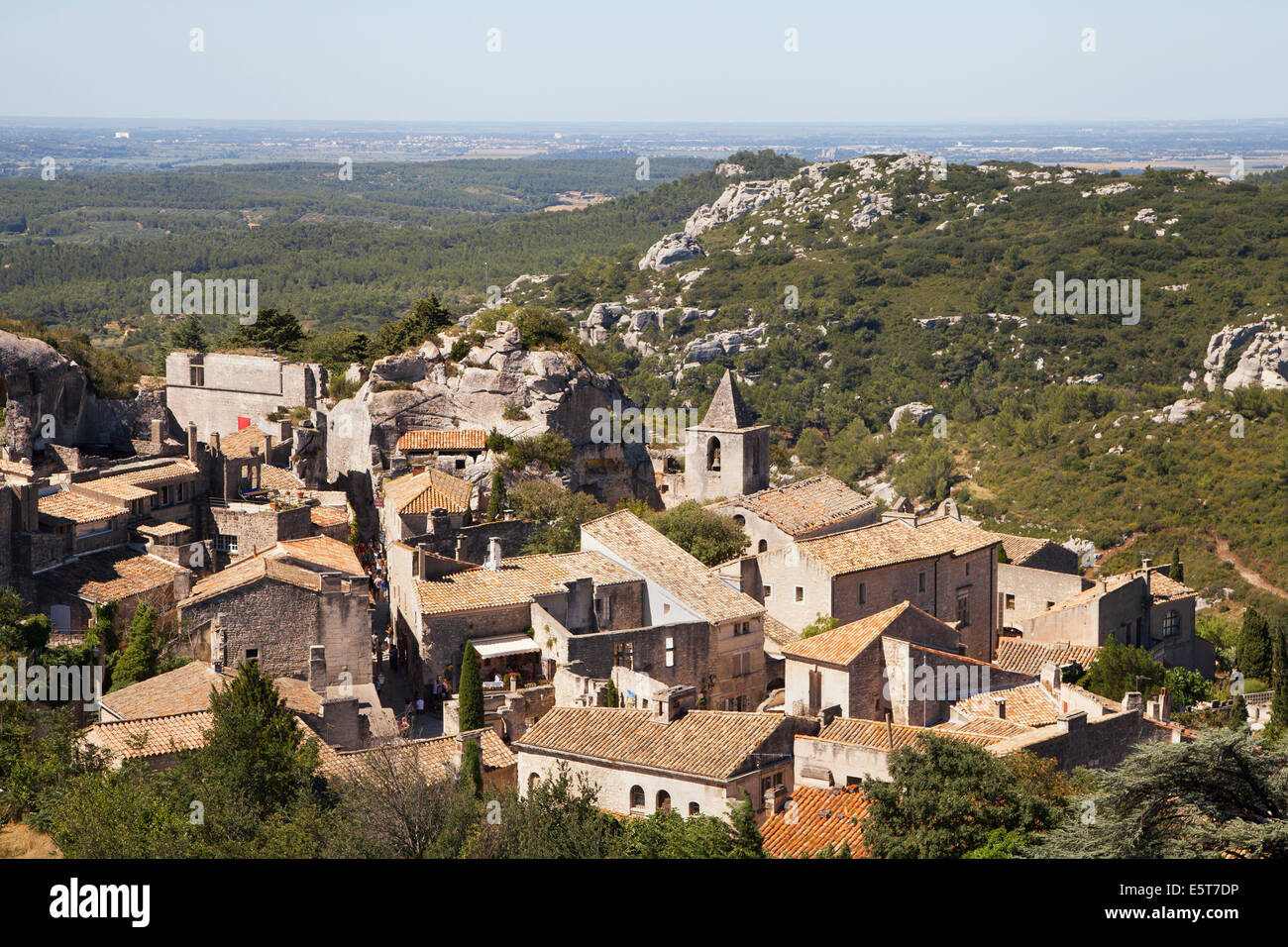 Medieval village of Les Baux de Provence, France. Stock Photo