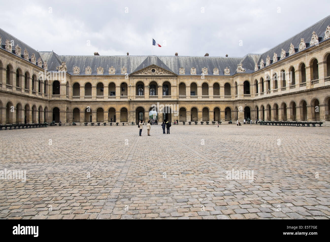 Courtyard of the Museum of the Army in Hotel des Invalides, Paris, France Stock Photo