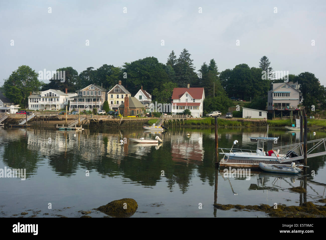 Stony Creek harbor in CT Branford Stock Photo Alamy