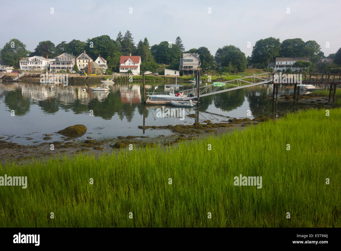 Stony Creek harbor in CT Branford Stock Photo Alamy