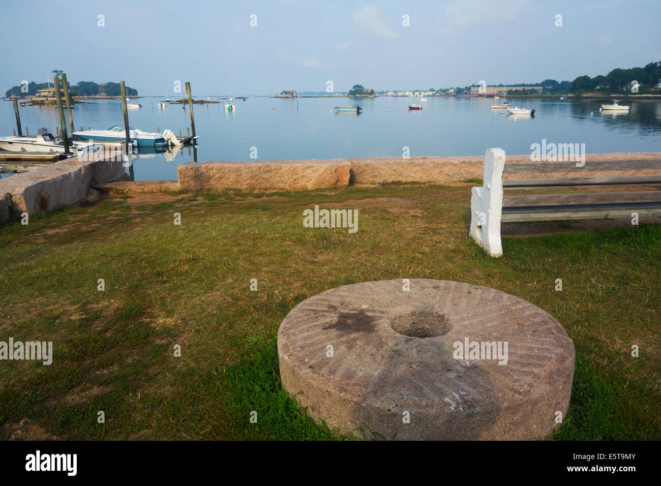 Thimble islands from Stony Creek harbor CT Stock Photo Alamy