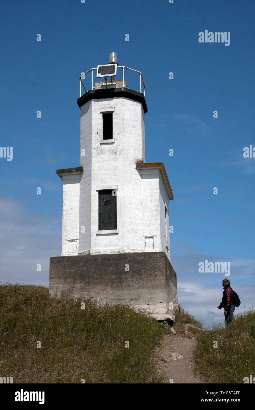 Cattle Point Light, San Juan Island, Washington, USA Stock Photo