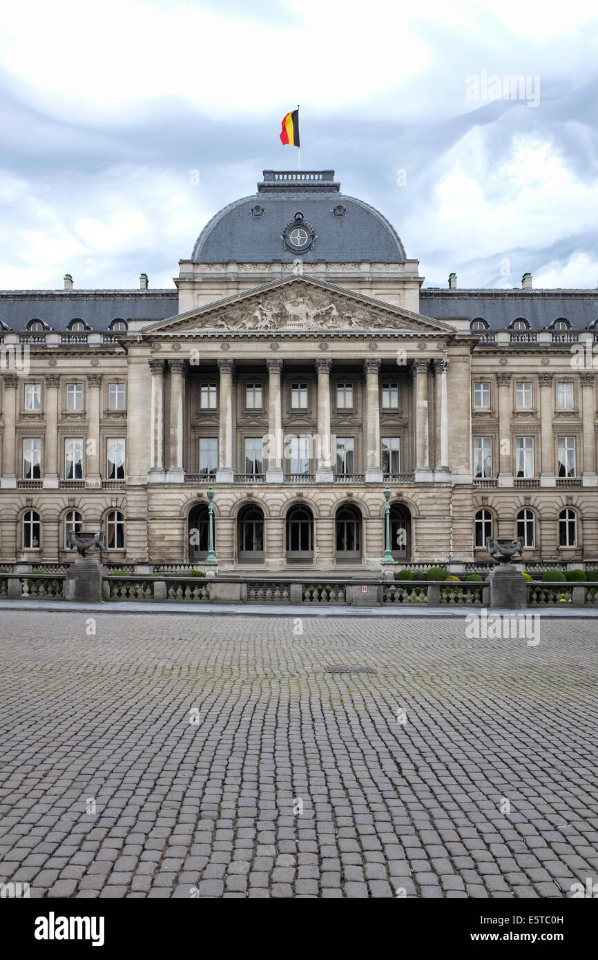 Royal Palace of Brussels, the official palace of the King and Queen in the centre of the nation's capital Brussels, Belgium Stock Photo