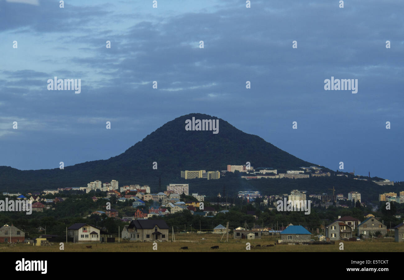 Yessentuki general view. Yessentuki is a city in Stavropol Krai, Russia, located at the base of the Caucasus Mountains. 30th July, 2014. © Igor Golovniov/ZUMA Wire/Alamy Live News Stock Photo