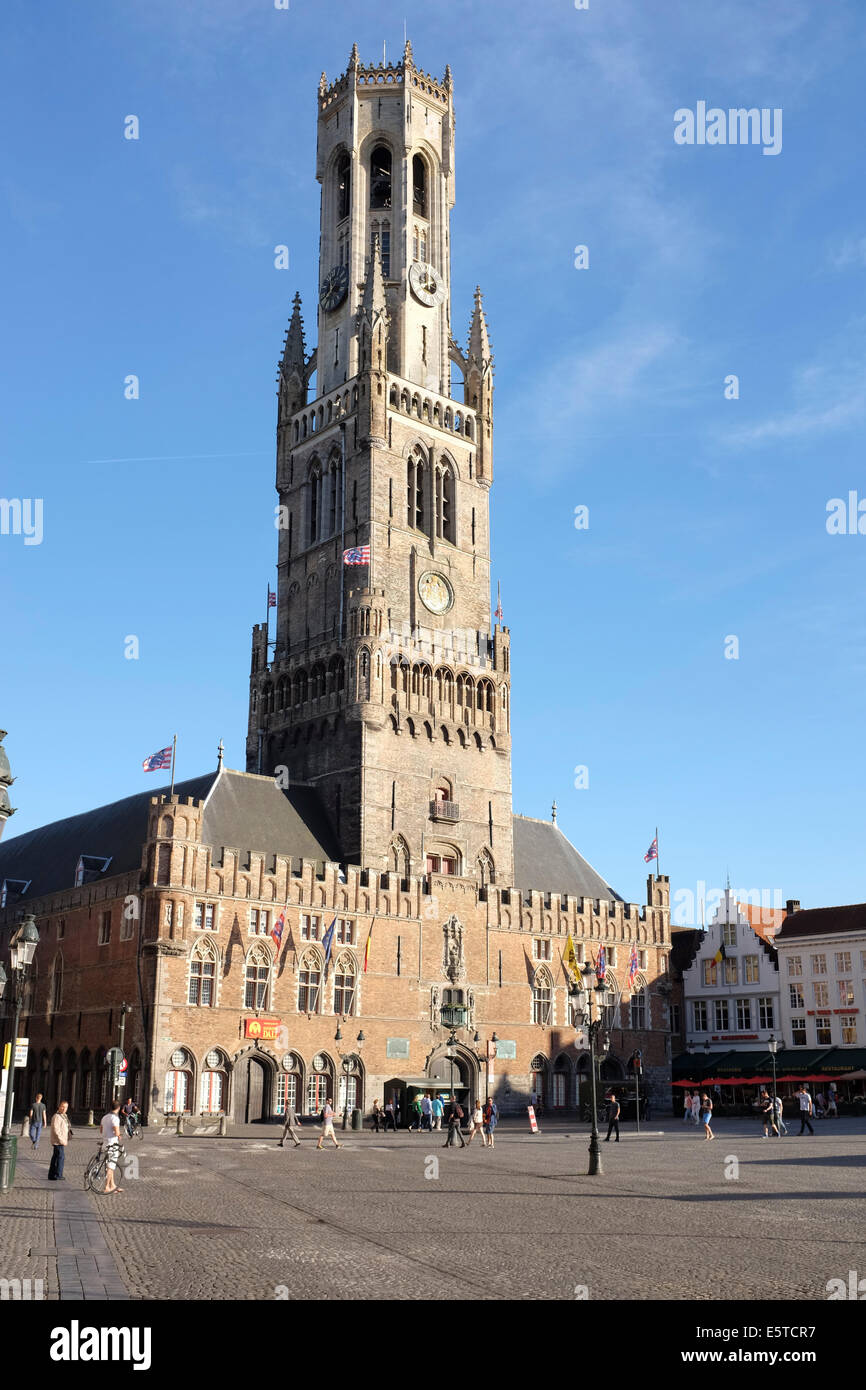 The Belfray, historic building and landmark in the Markt or Market ...