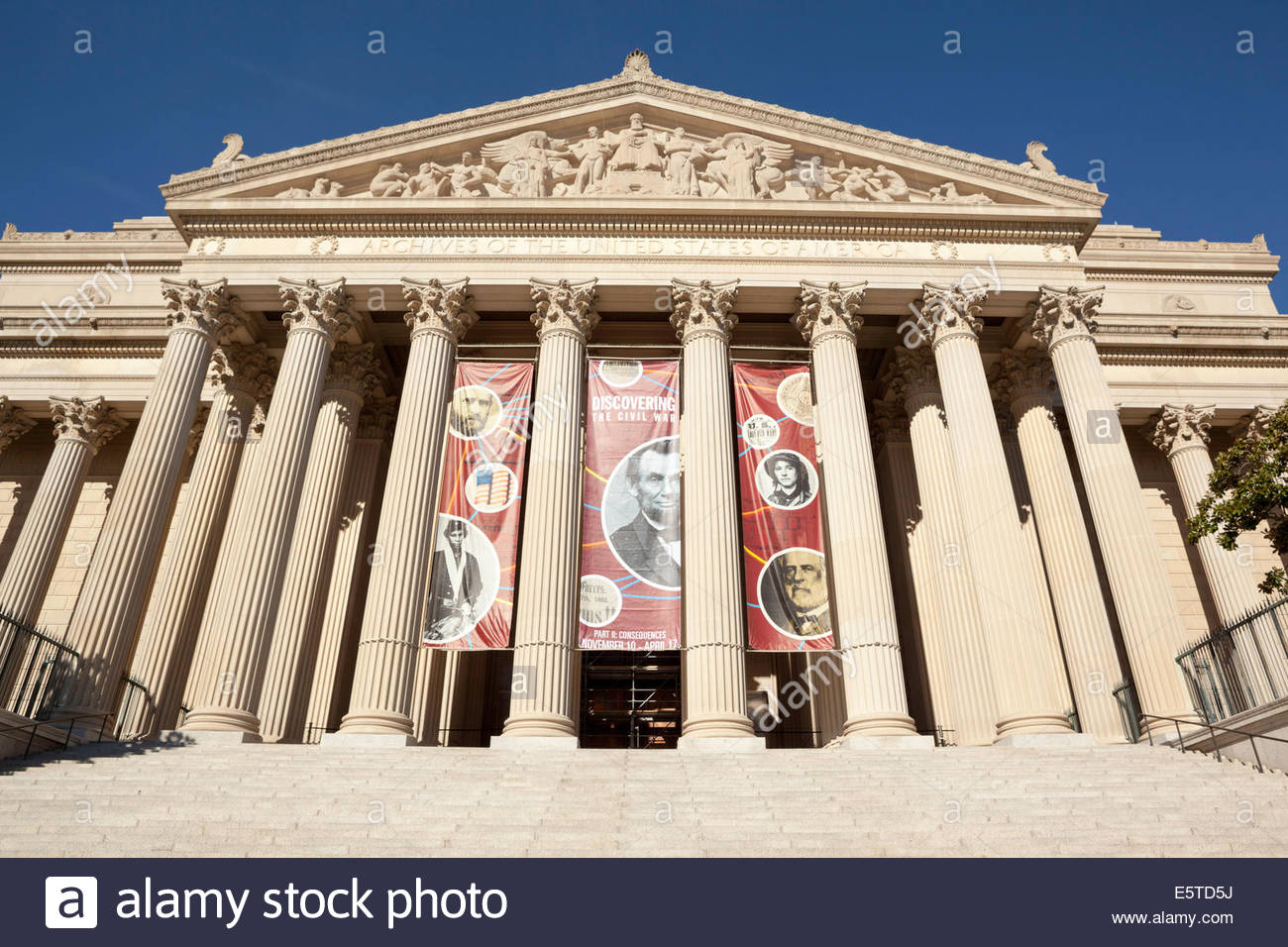 National Archives Building Washington High Resolution Stock Photography ...