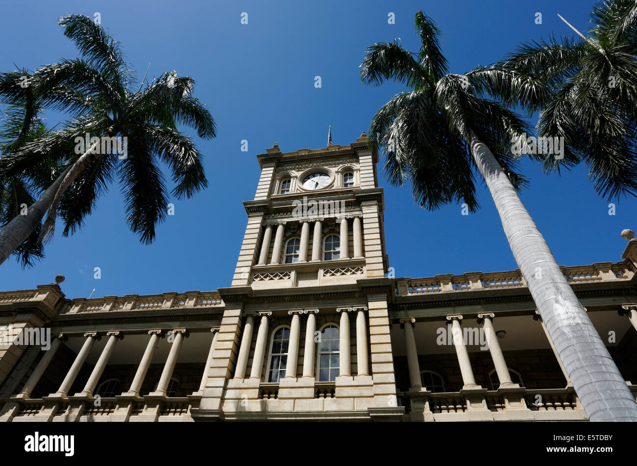 HONOLULU, HAWAII, 3rd August, 2014. Aliiolani Hale building, where the