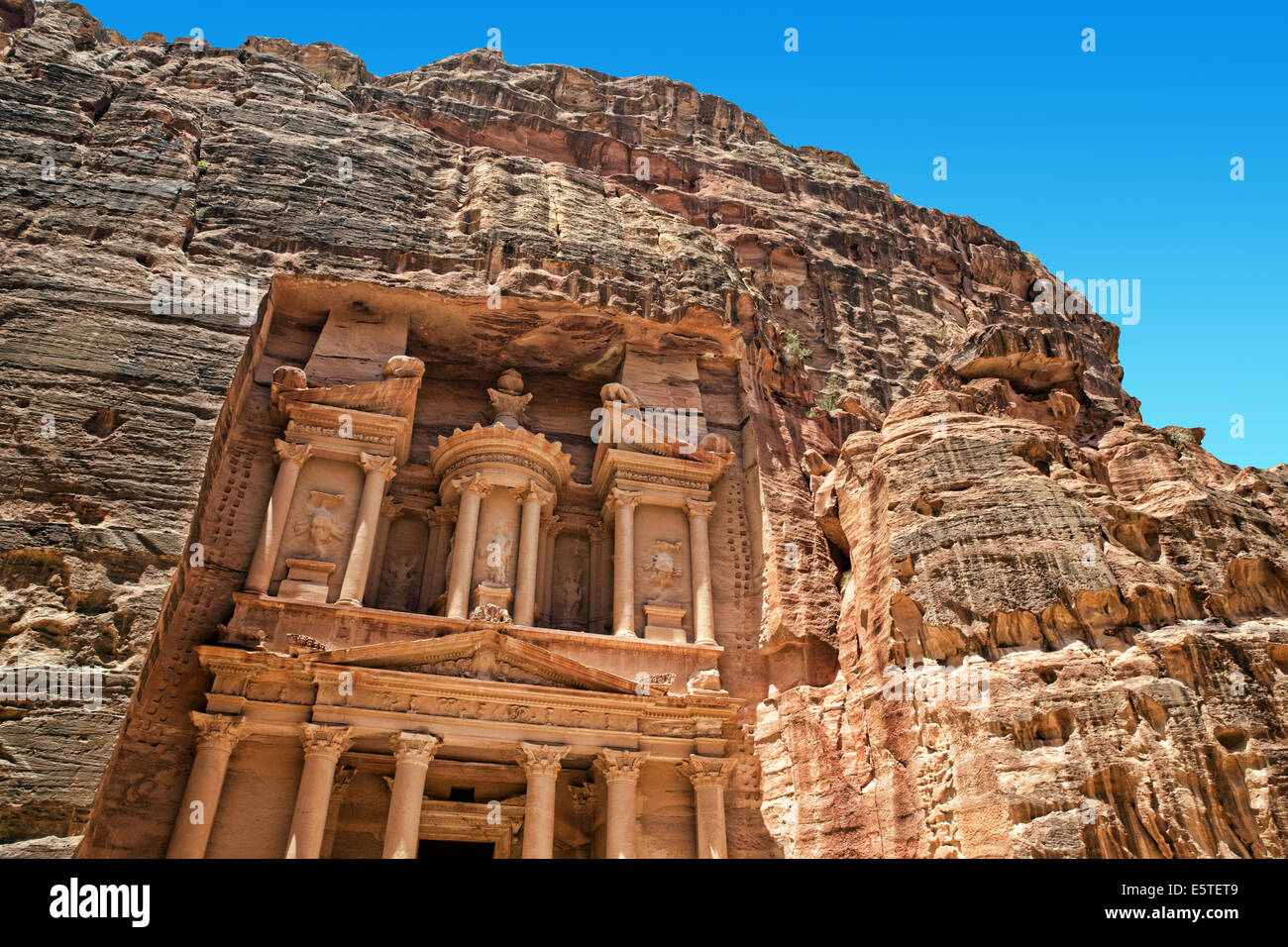 Al Khazneh in Petra, Jordan Stock Photo