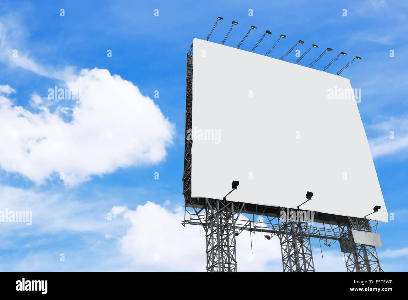 big white blank billboard Stock Photo - Alamy