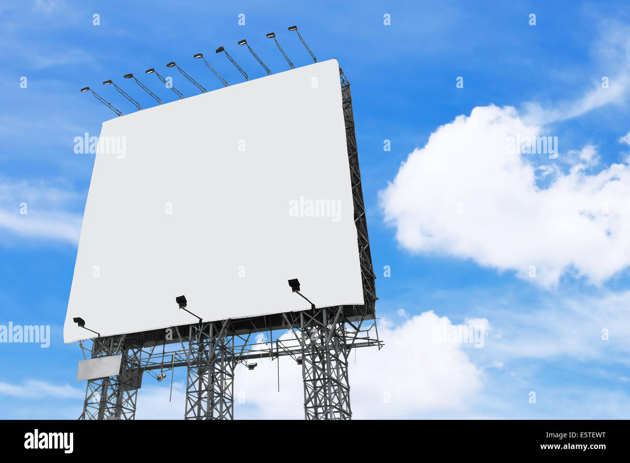 big white blank billboard Stock Photo - Alamy