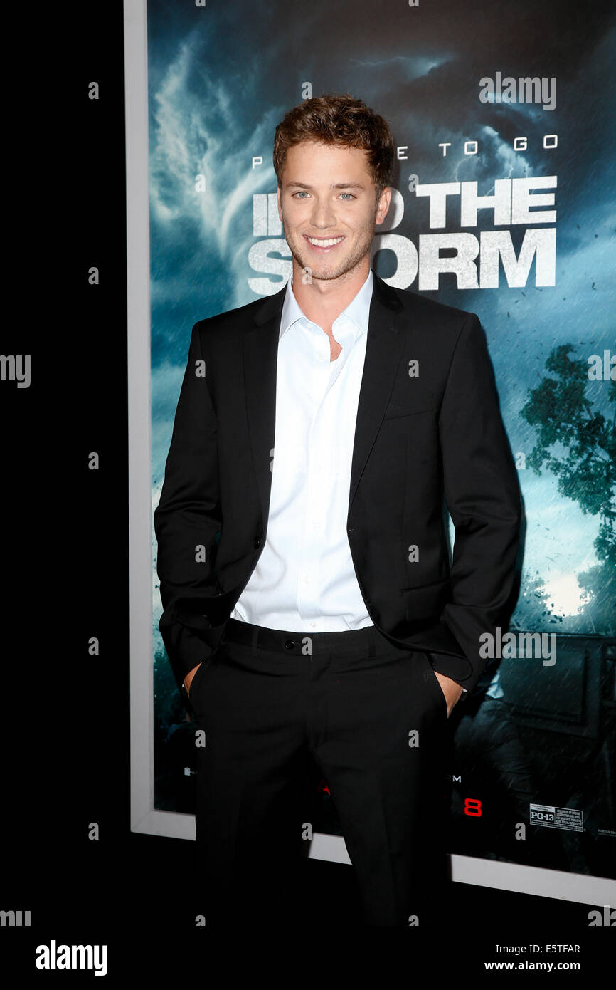 New York, US. 4th Aug, 2014. Actor Jeremy Sumpter attends the 'Into The Storm' premiere at the AMC Lincoln Square Theater on August 4, 2014 in New York City. Credit:  Debby Wong/Alamy Live News Stock Photo