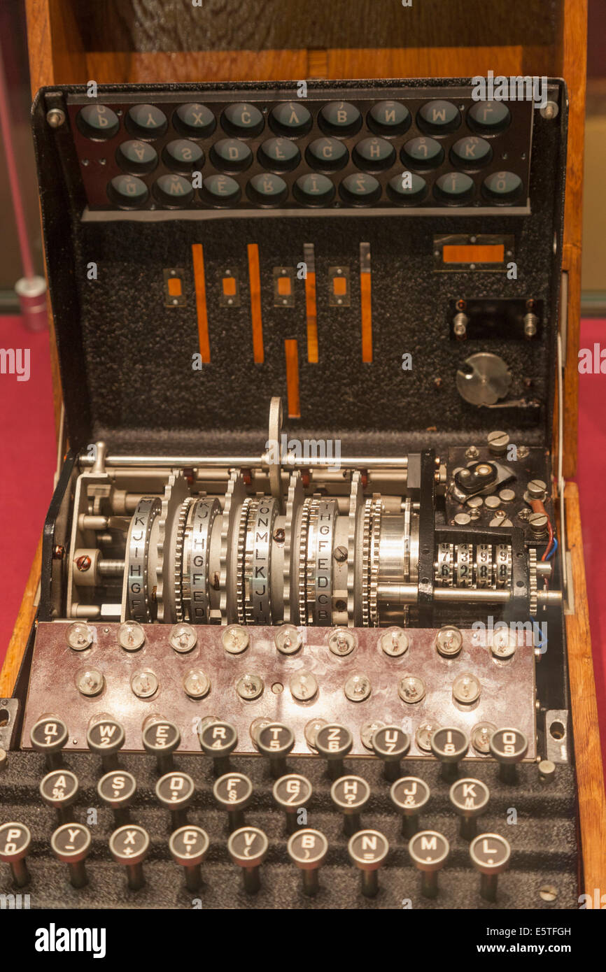England Buckinghamshire Bletchley Bletchley Park German Enigma Machine Stock Photo Alamy