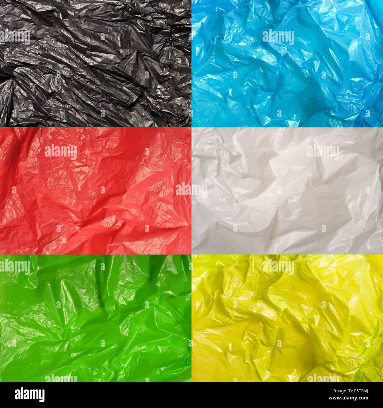 collection of various plastic bags textures Stock Photo - Alamy