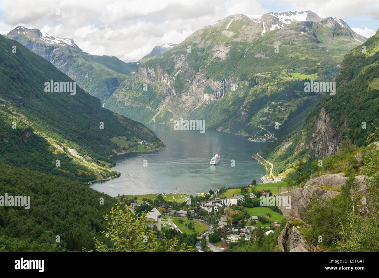 Village of Geiranger and the Geirangerfjord, UNESCO World Natural ...