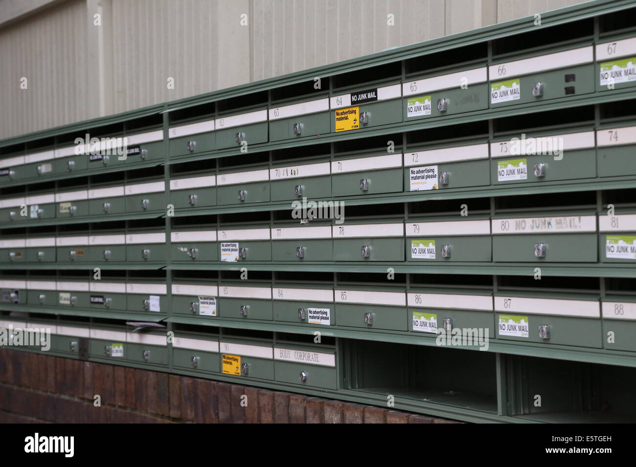 Letterboxes in Sydney, Australia Stock Photo Alamy