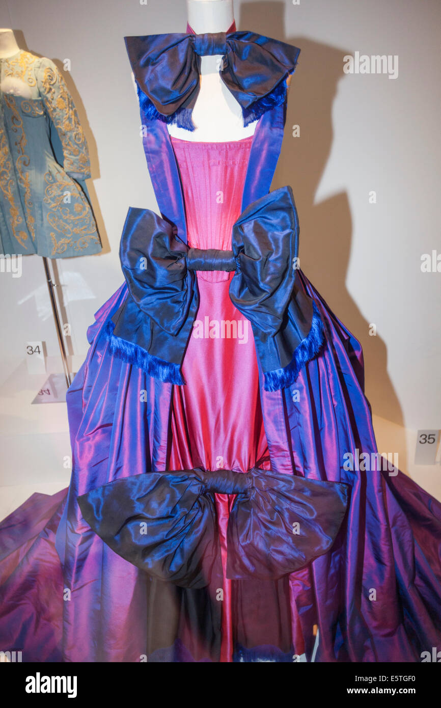 England, Somerset, Bath, Fashion Museum, Evening Gown by Vivienne Westwood Stock Photo
