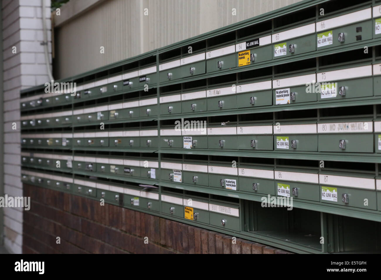 Letterboxes in Sydney, Australia Stock Photo Alamy
