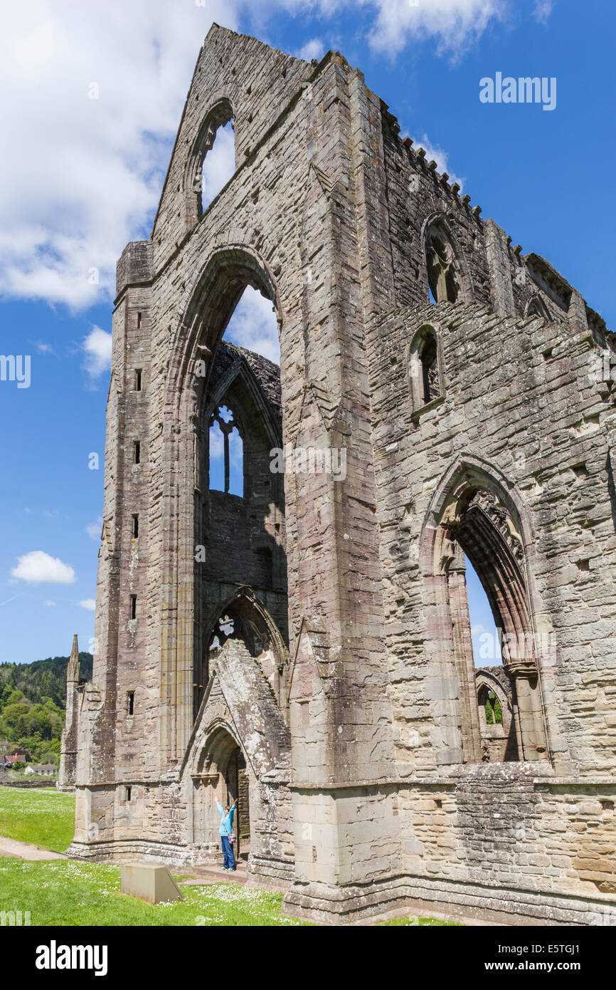 Wales, Monmouthshire, Tintern Abbey Stock Photo - Alamy