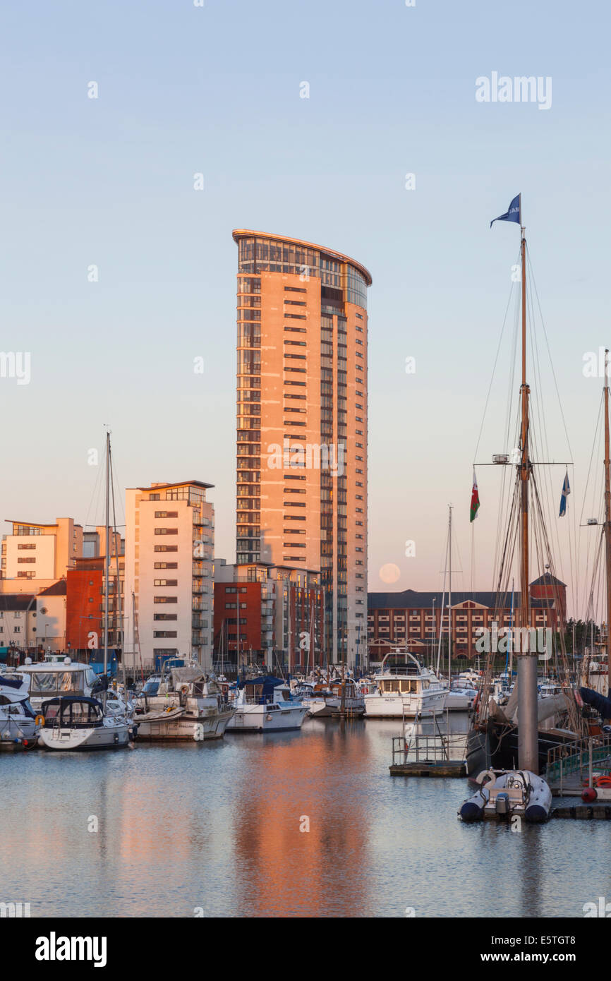 Wales, Swansea, Swansea Docks, Regenerated Residential Area