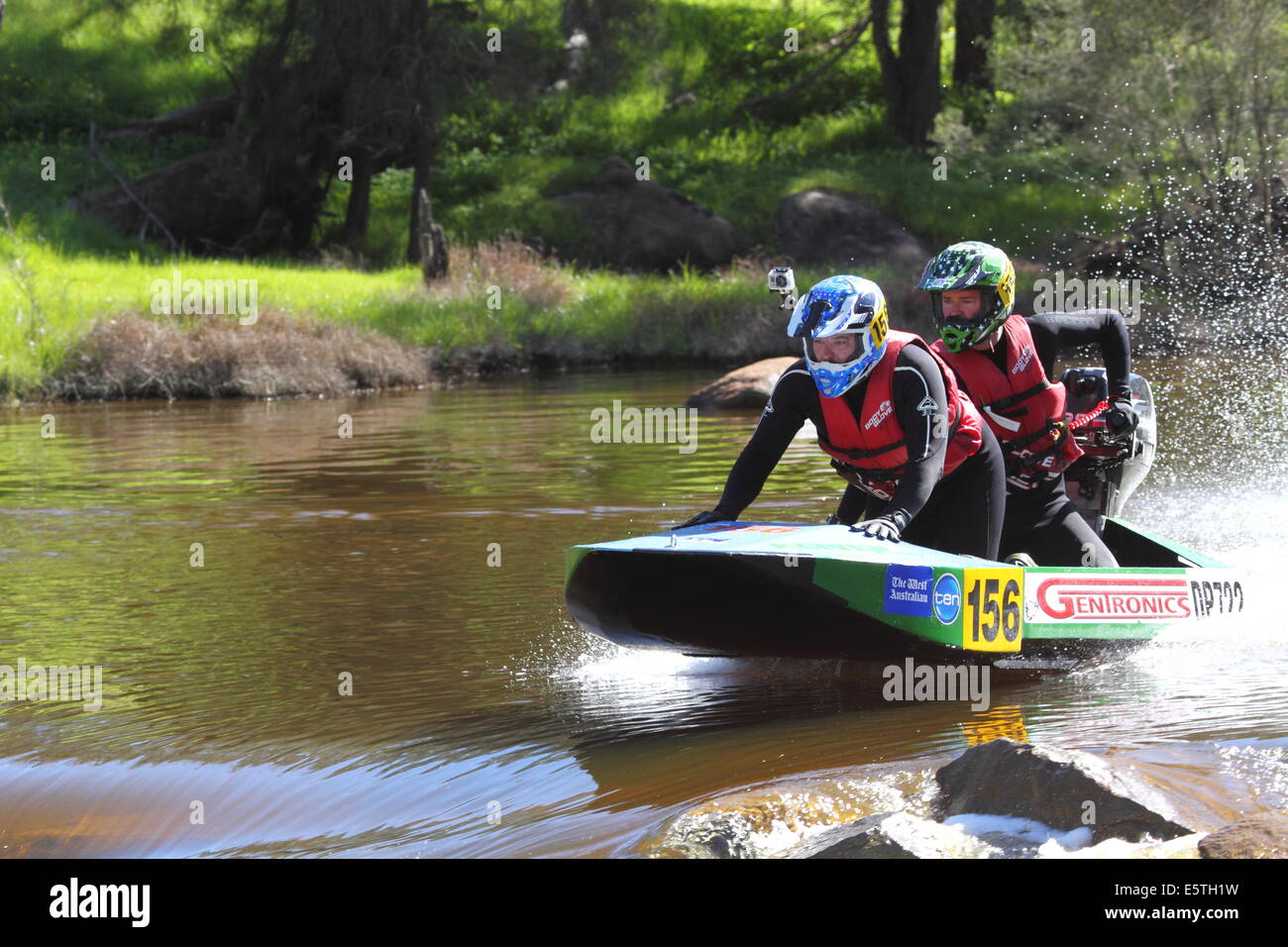 Power craft Competitors in the 2014 Avon Descent, Western Australia Stock Photo Alamy