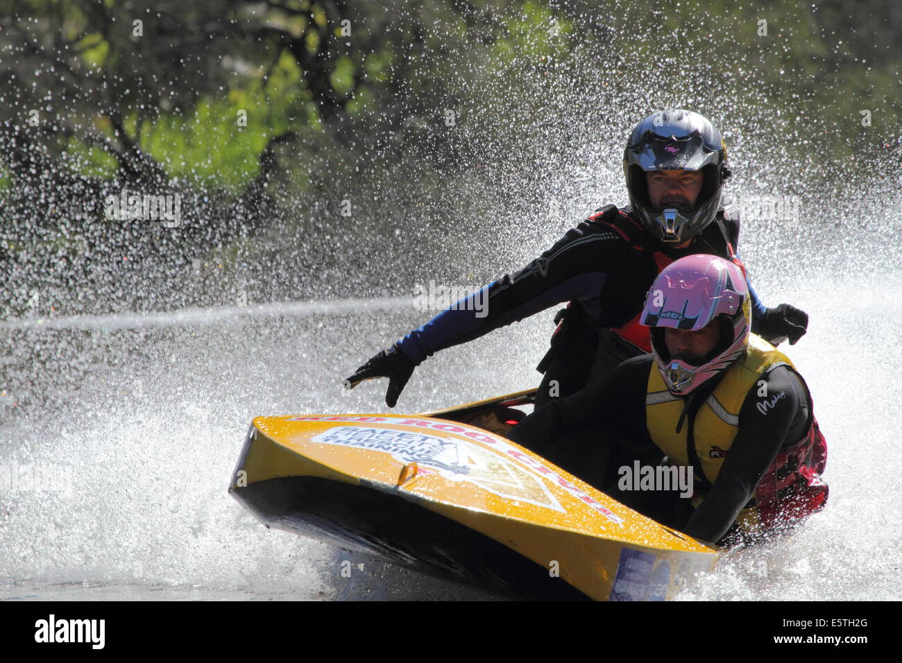 Power craft Competitors in the 2014 Avon Descent, Western Australia Stock Photo Alamy