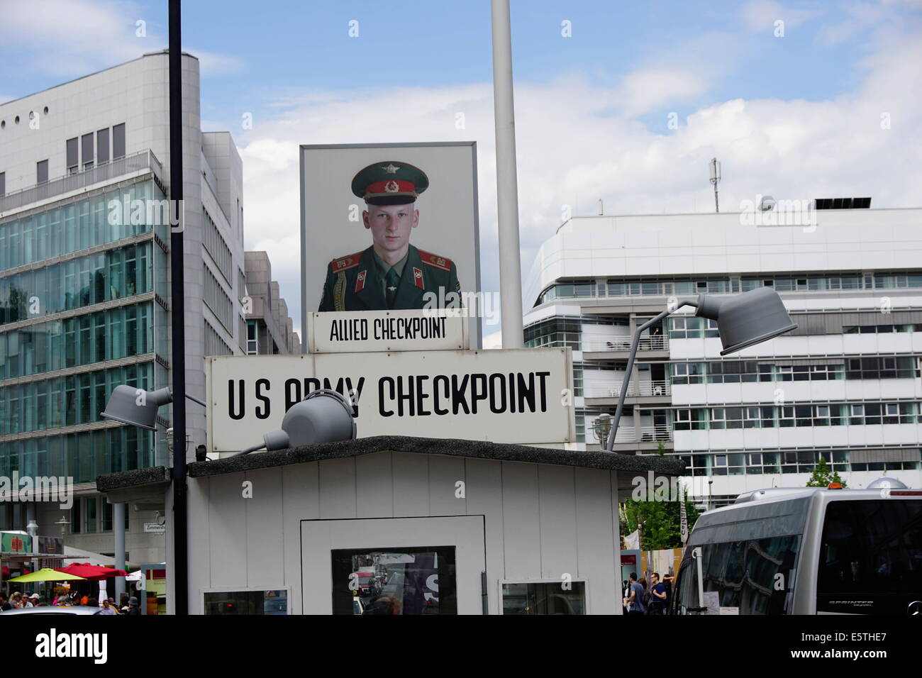 Checkpoint Charlie, Berlin, Germany, Europe Stock Photo