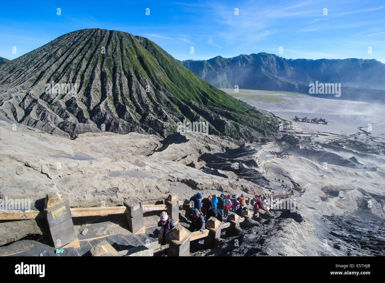 Mount Bromo crater, Bromo Tengger Semeru National Park, Java, Indonesia, Southeast Asia, Asia Stock Photo