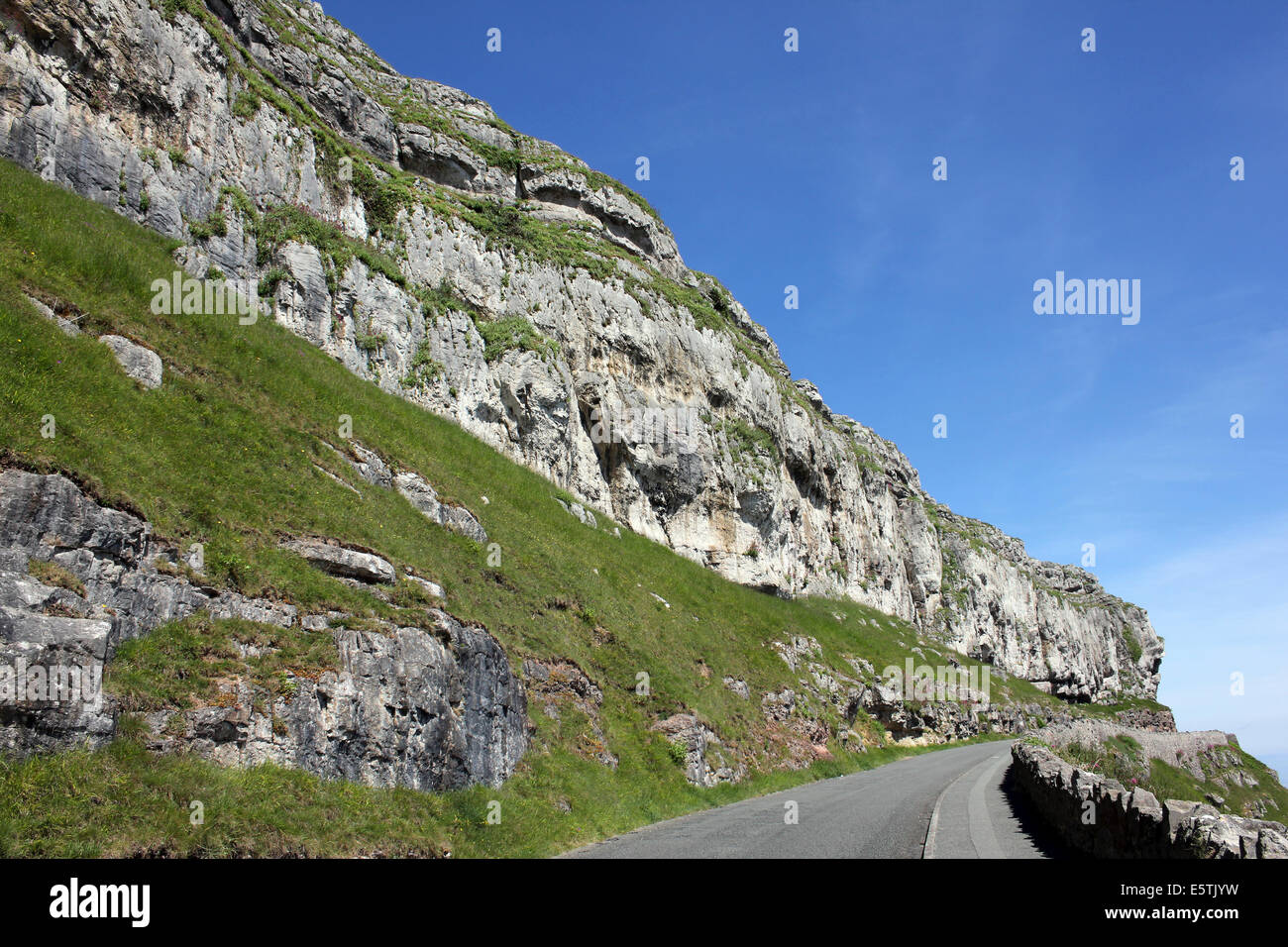 Marine Drive Toll Road Running Around The Headland Of The Great Orme
