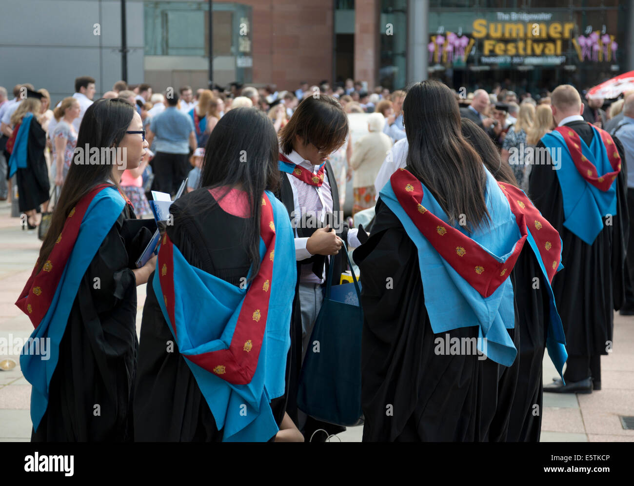 Graduation ceremony for Manchester Metropolitan University, Manchester, UK Stock Photo