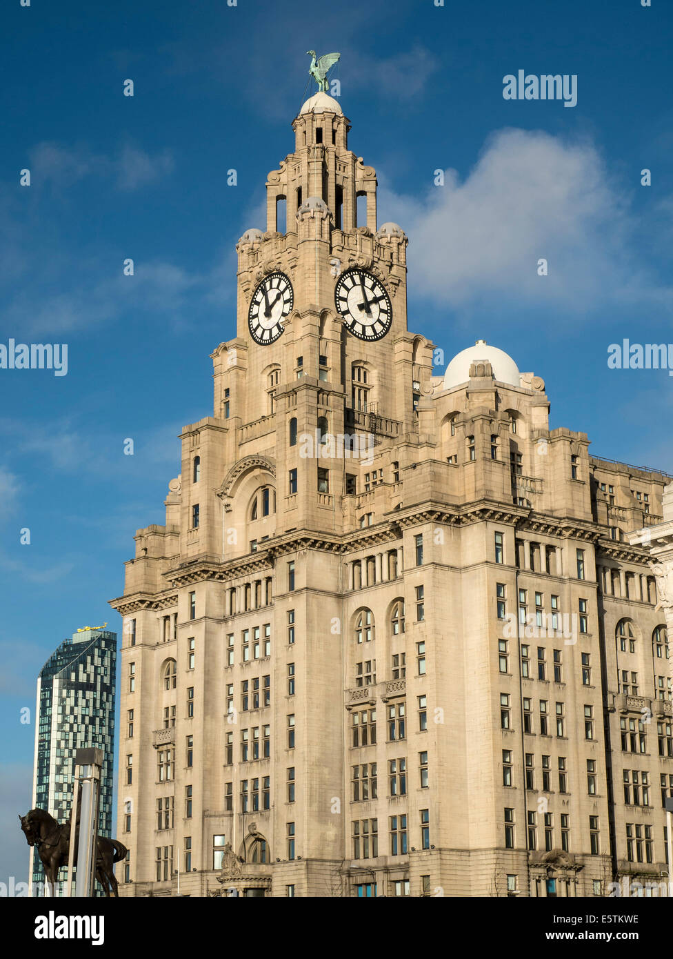 The Royal Liver Building, Liverpool Tourist Attraction Stock Photo