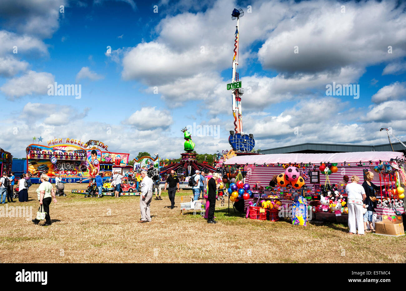 Funfair at Pickering Traction Engine Rally Stock Photo