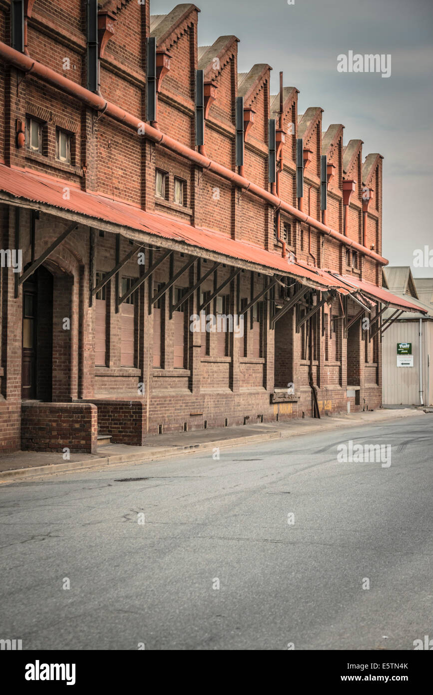 Old warehouses in Port Adelaide, Australia. Stock Photo
