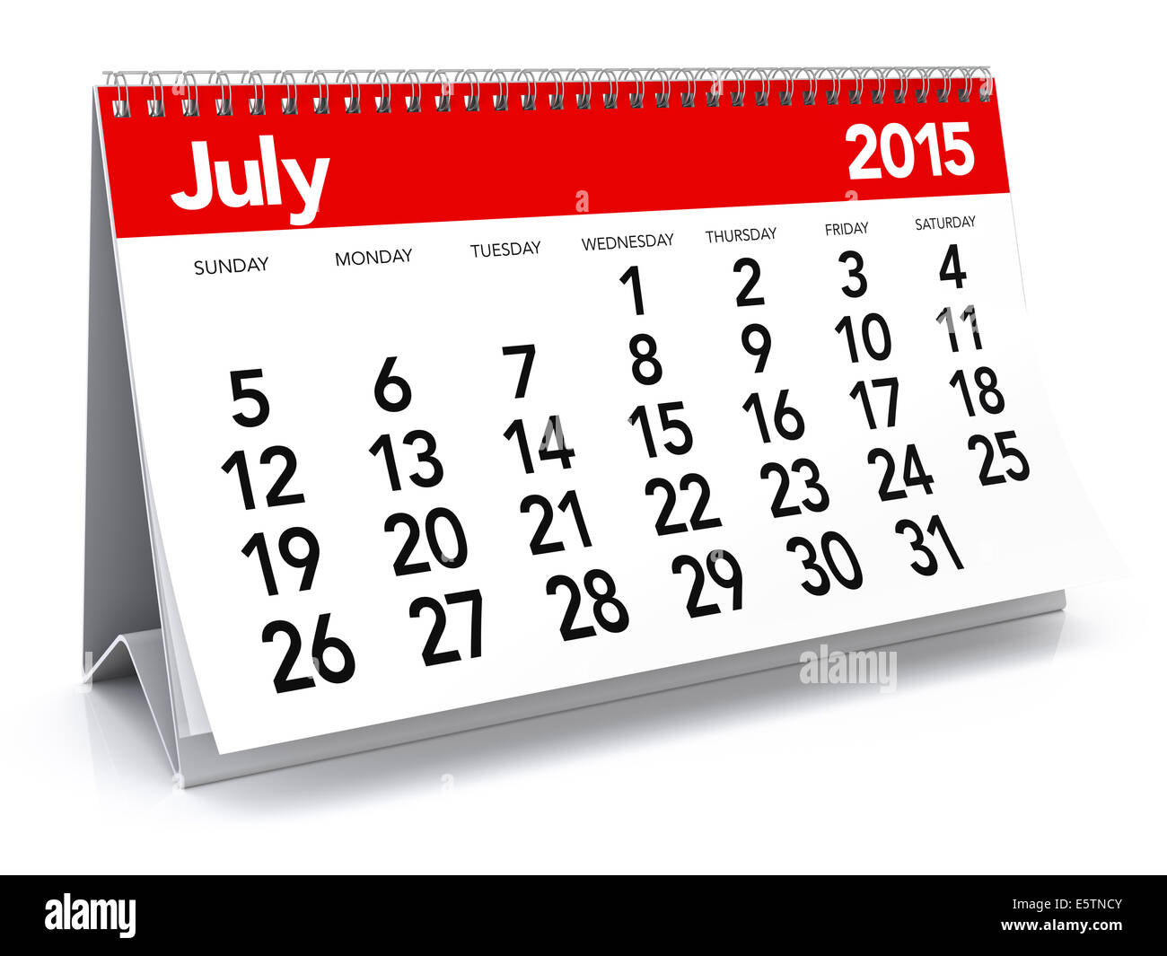 July 15 Calendar Stock Photo Alamy