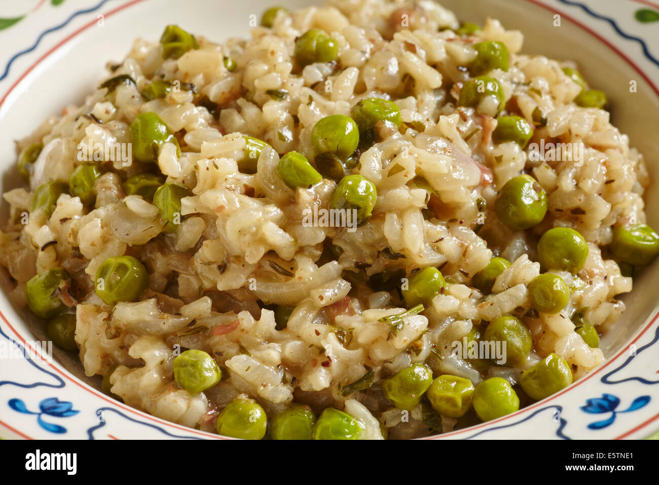 Italian Rice and Peas Risi e Bisi Stock Photo Alamy