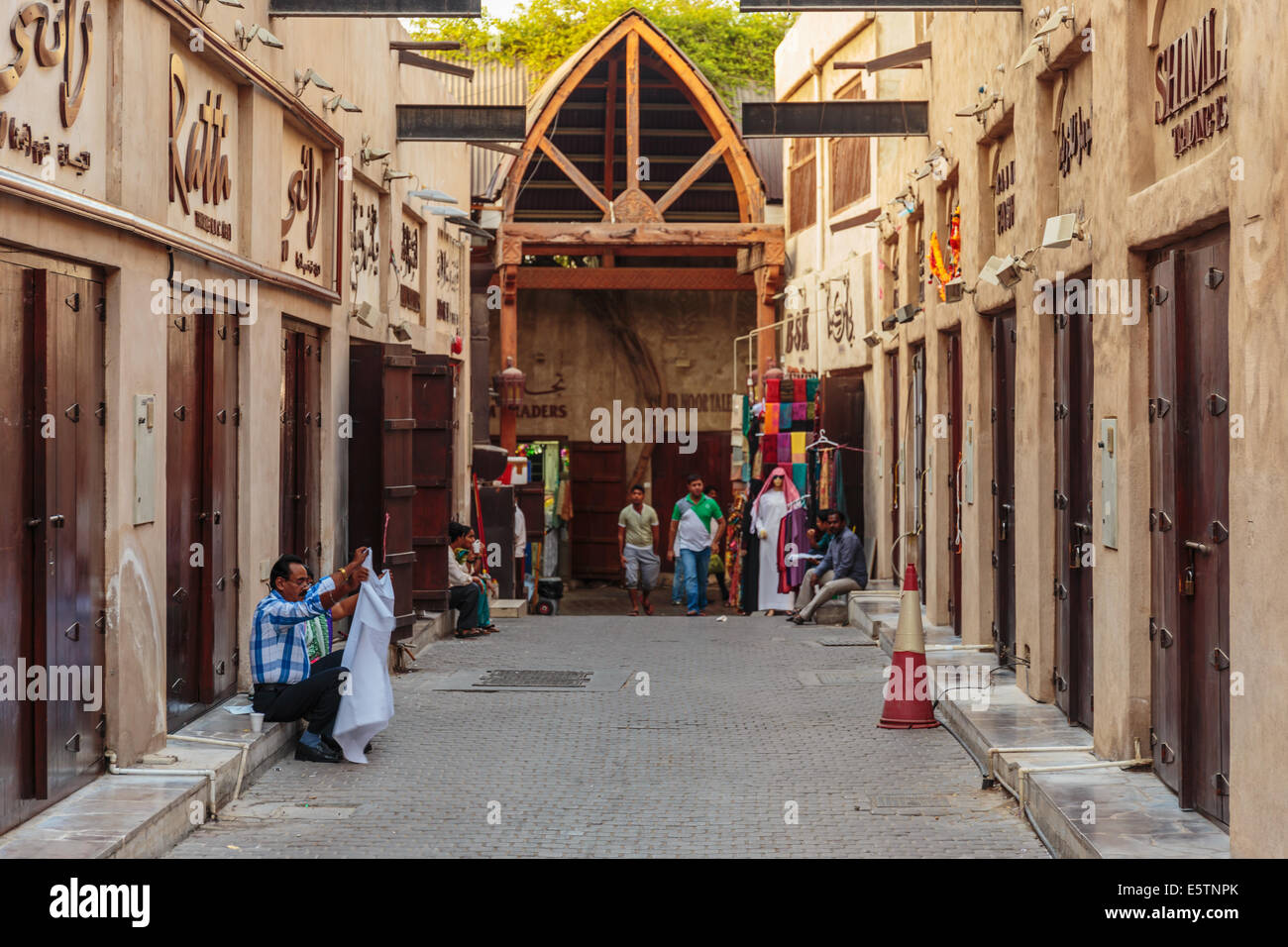 DUBAI, UAENOVEMBER 8 Street Market in Dubai Deira on November 8, 2013