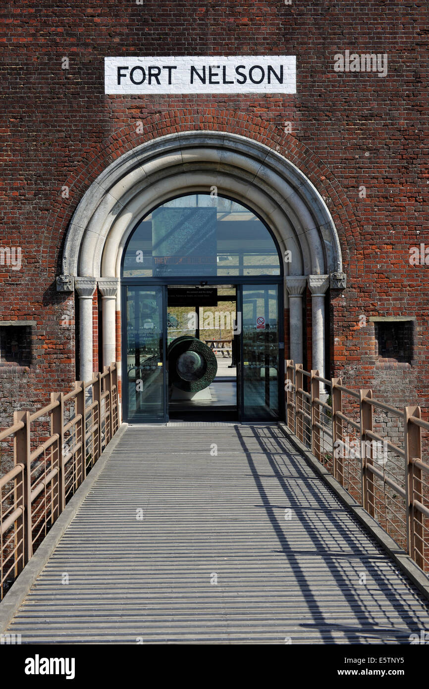 Entrance to Fort Nelson, Portsdown Hill, Portsmouth, Hampshire, England