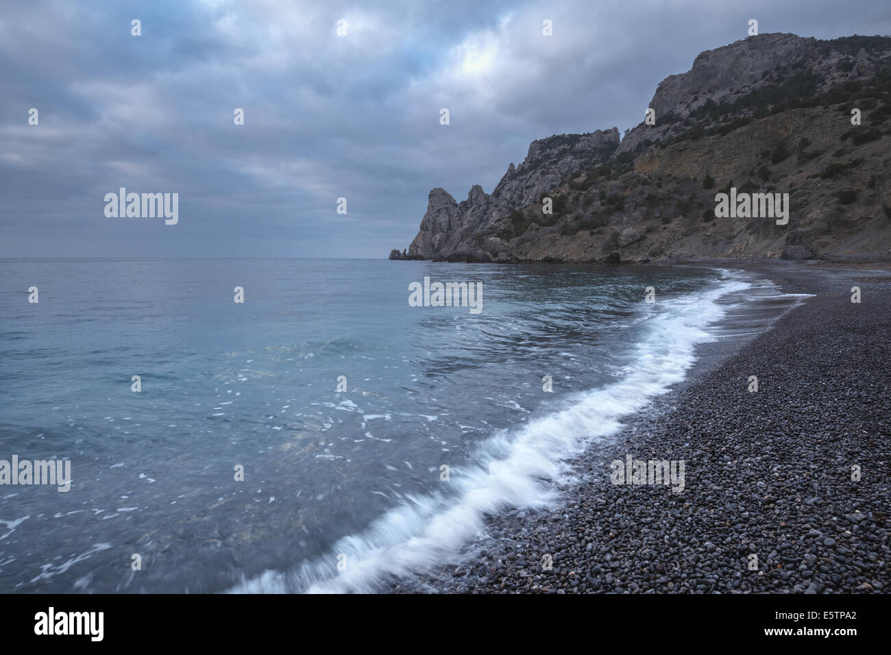 Sea beach on sunset time Stock Photo