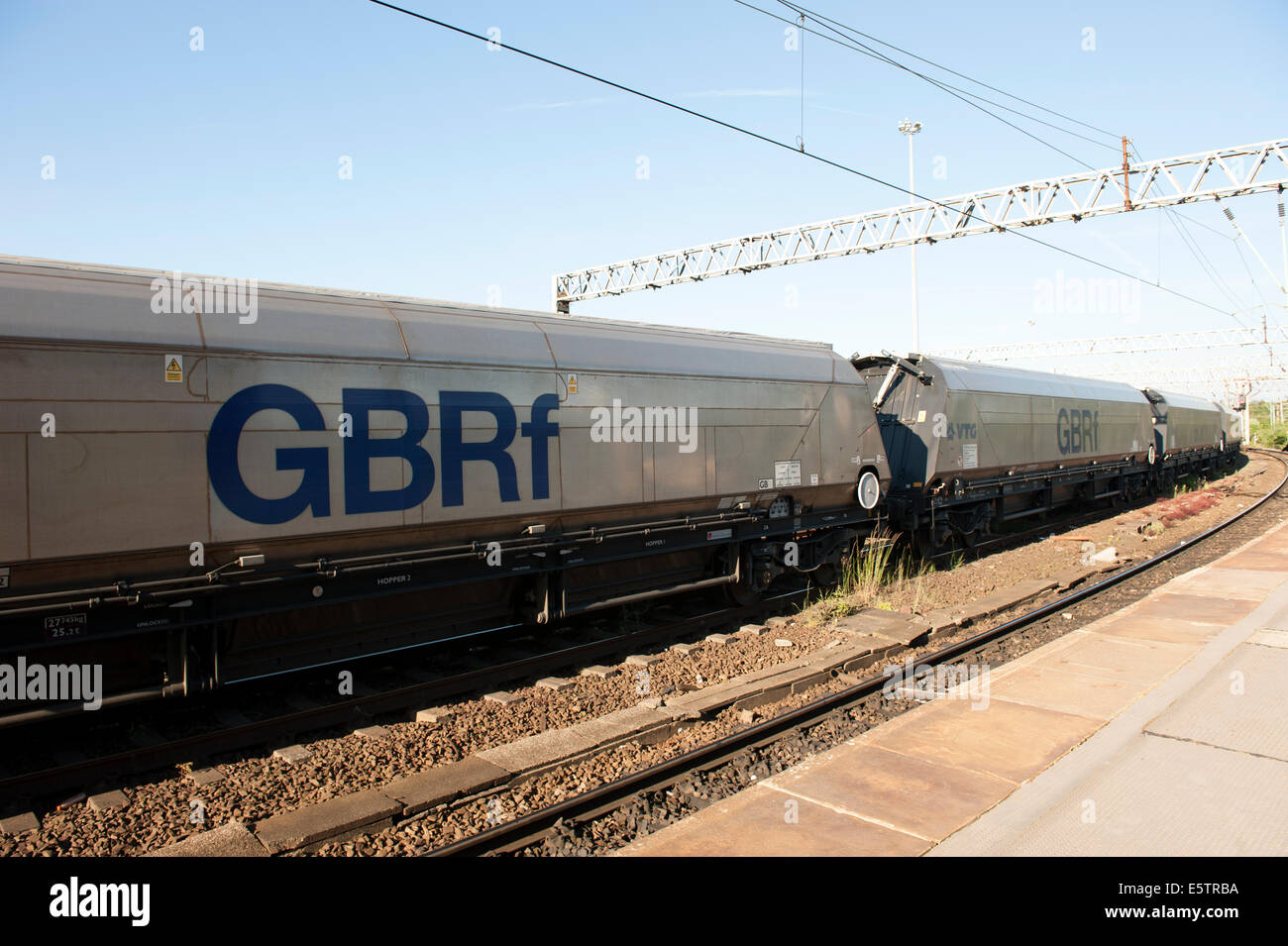 GBRf Freight Train Rolling Stock Rail Railway UK Stock Photo