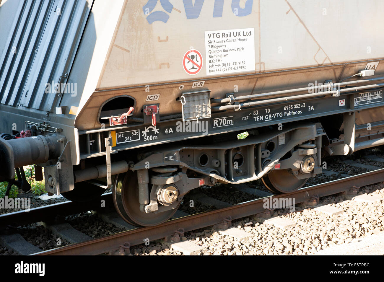 Freight Train Rolling Stock Rail Railway Wheels Stock Photo