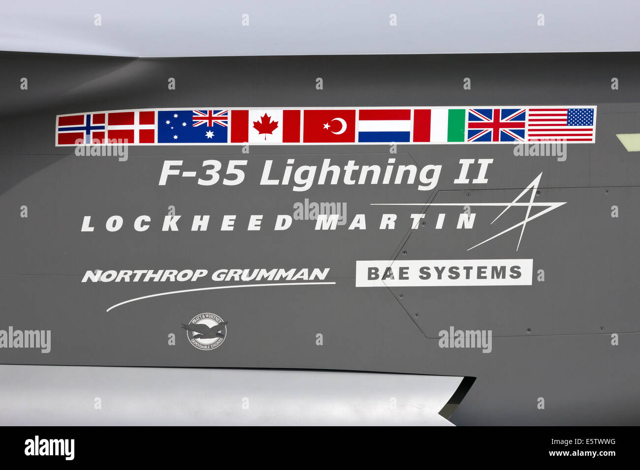 Participants of the Lockheed Martin F-35 Lightning JSF Stock Photo