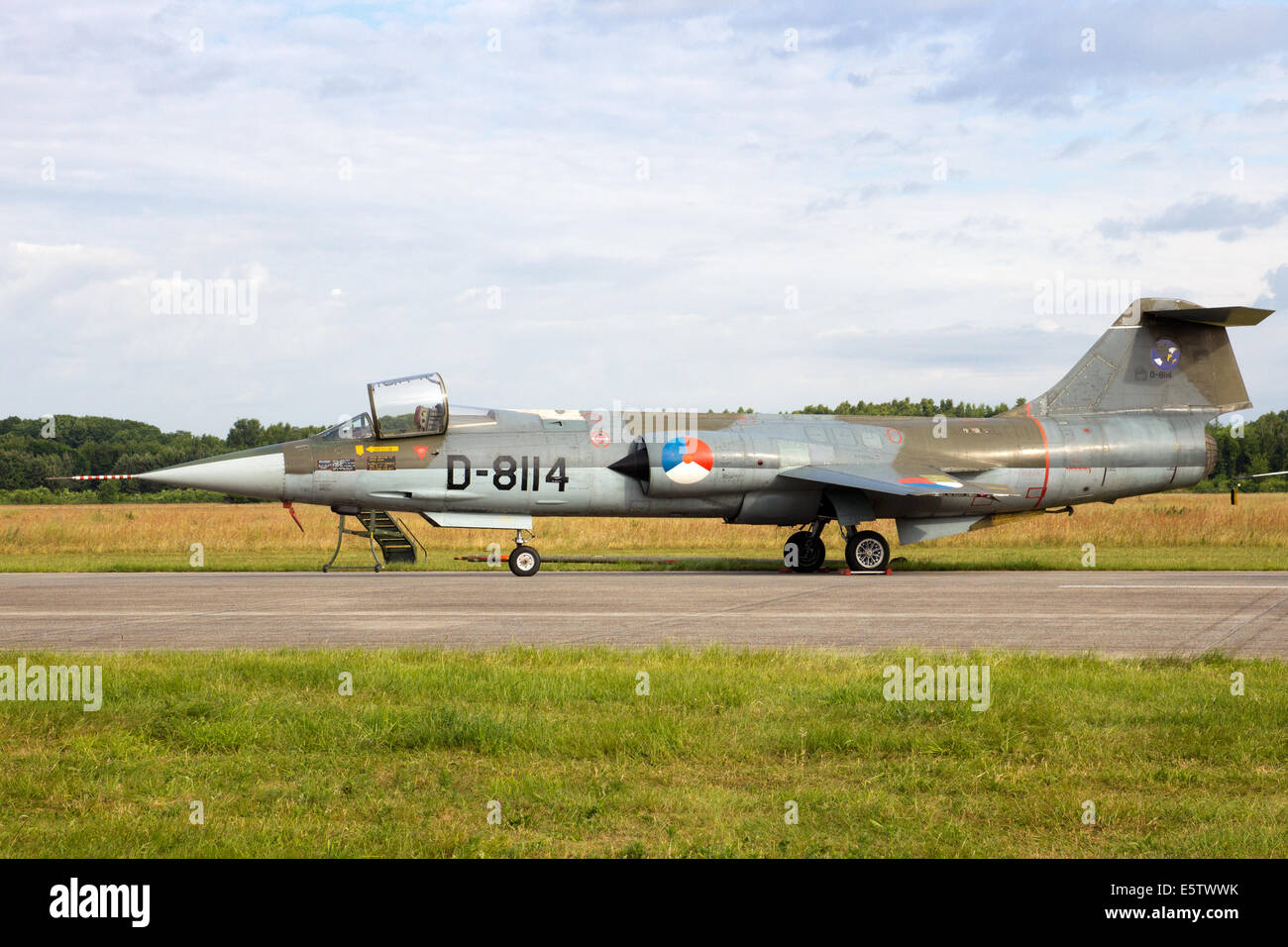 Dutch Air Force Lockheed F-104 Starfighter at the Dutch Air Force Open Day. Stock Photo