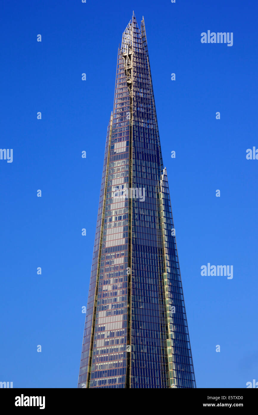The Shard skyscraper is the tallest building in Europe designed by Renzo Piano, London, England, UK, Europe Stock Photo